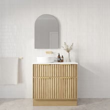 Salamander 900mm Freestanding Single Vanity with Solid Surface Countertop